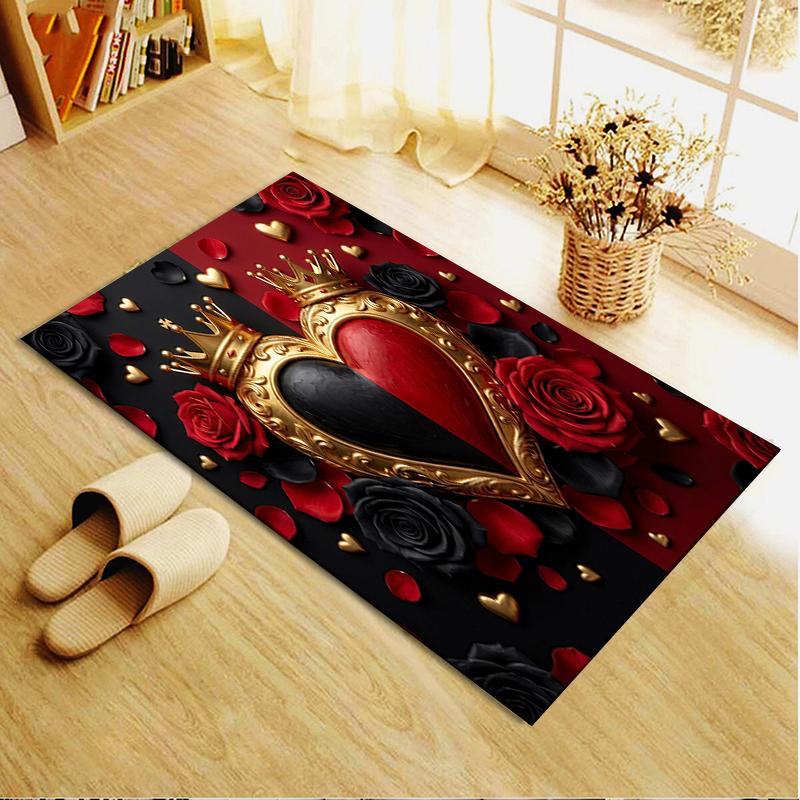 2025 New Red&Black Carpet Rug for Living Room Bedroom Home Sofa Decoration,Kids play Non-slip Floor Mat34