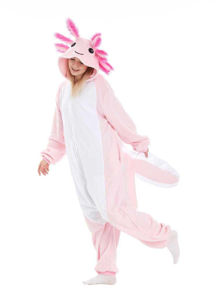 Black & White Dragon Cartoon Onesie Pajamas, Couple Style, Medium-Thick, Plus Size Homewear.