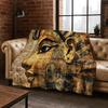 Ancient Egyptian Hieroglyphic Symbols Carved Murals Flannel Blanket,Cozy Soft Throw Blanket for Home Bedroom Bed Sofa Cover Gift