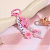 Y2K Trendy Creative Beaded Keychain Personalized Versatile Keyring Phone Lanyard For Girls Bag Pendant Key Hanging Decoration