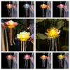Handheld Lotus Flower Lanterns Blossom DIY Material Bag DIY MidAutumn Festival Lantern Glowing Rabbit Rabbit Lotus Lantern