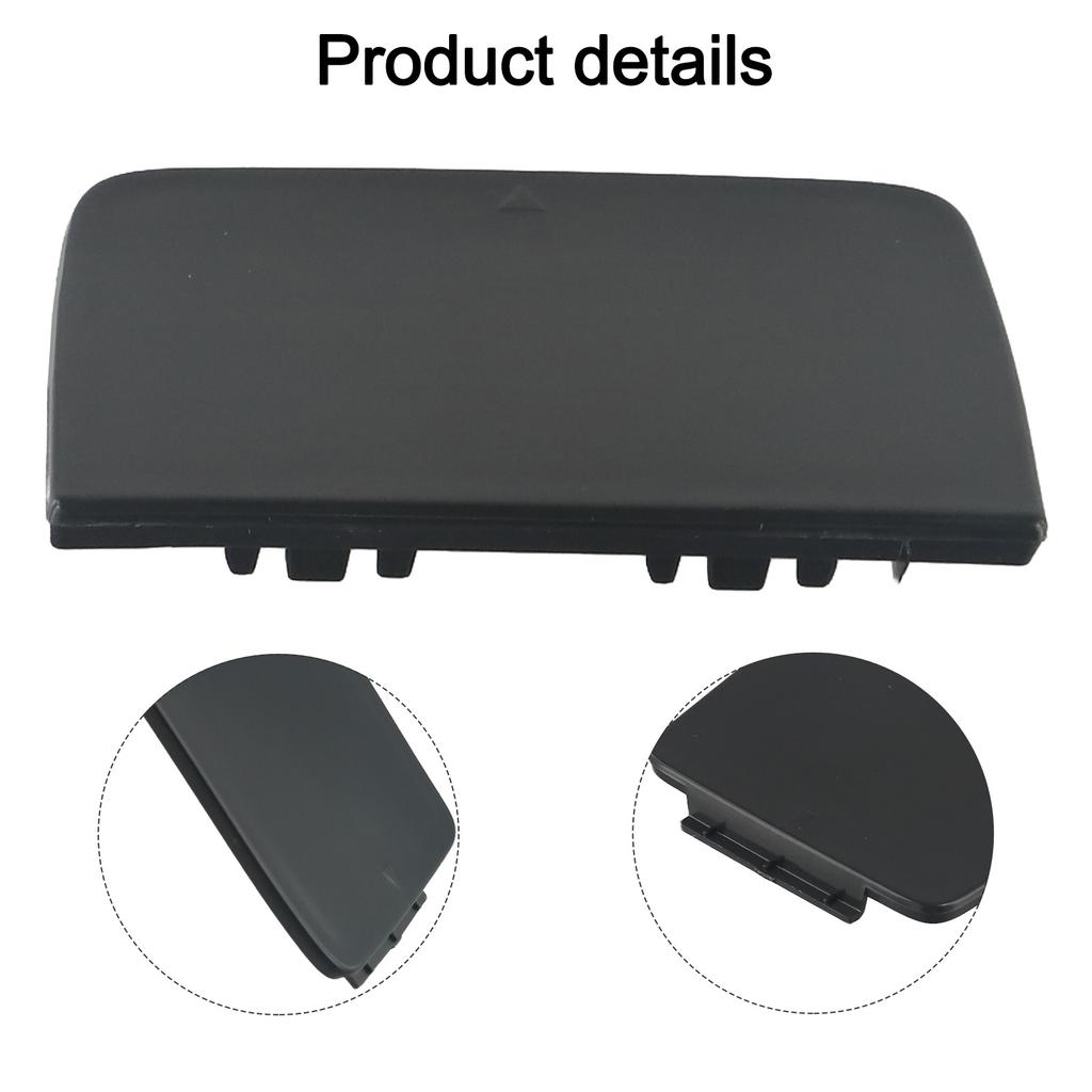 Sleek and Black Rear Bumper Tow Hook Eye Cover Cap for BMW X4 F26 2015 2018