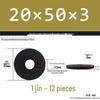 Blackened Thickened Metal Flat Washer Spacer, Round, M3-M42