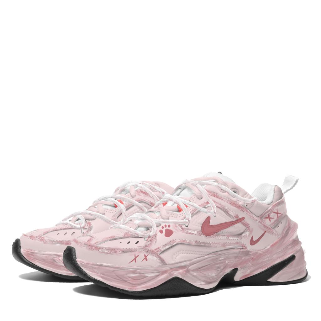 Nike M2K Tekno Monet Sunset Low Top Chunky Sneakers Women's Pink AO3108-205(Team1499- )