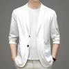 Men Suit Coat Lapel Long Sleeve Single Breasted Suit Jacket Single Color Pockets Business Formal Suit Coat Workwear