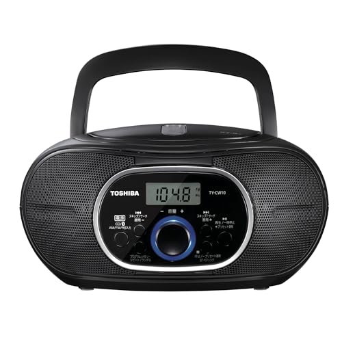 

TOSHIBA TY-CW10(K) Compact Horizontal CD Radio with Bluetooth, Black
