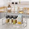 Elegant Sturdy Stainless Steel Desktop Organizers Portable Accessory for Bedroom and Kitchen Clutters Reduction