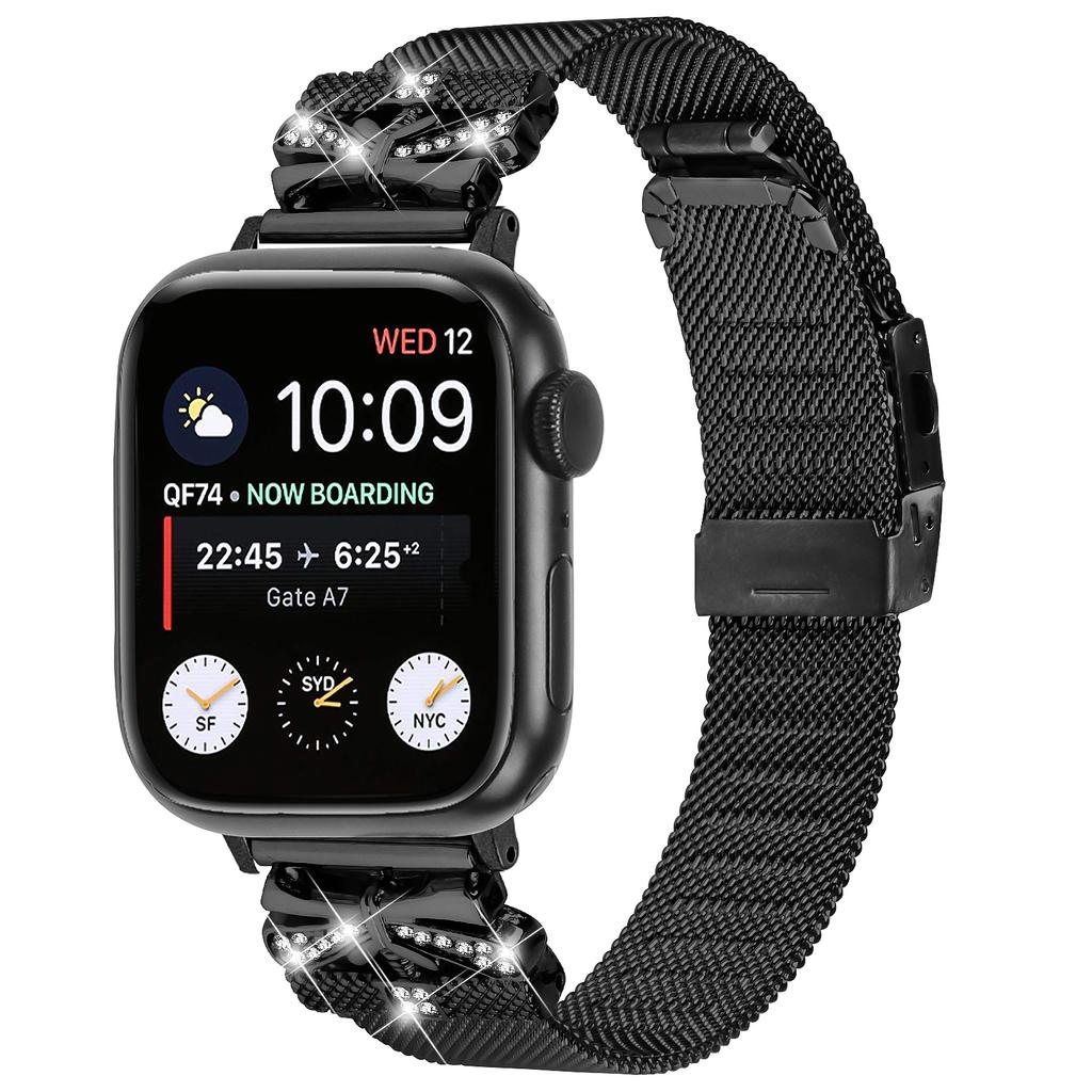 Watch Band for Apple Watch Series 10 42mm/9 8 7 41mm/Series 6 5 4 SE SE (2022) SE (2023) 40mm/Series 3 2 1 38mm Stainless Steel Strap