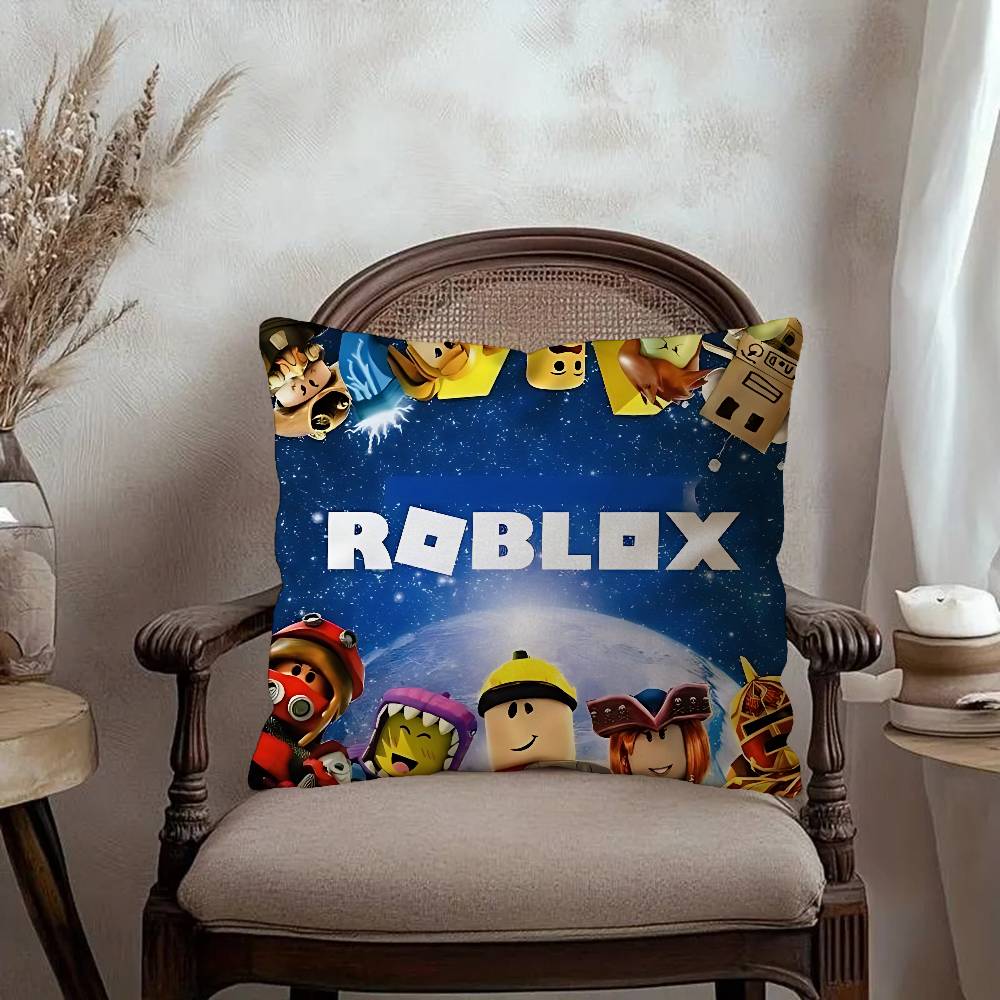 R-Roblox Game Pillow Cover Design cushion Cover decor Holiday Decorati