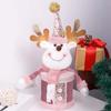 Double-Layer Christmas Candy Jar with Snowman & Reindeer Packaging