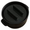 Kamoshika Tool Shop Rice Pot, 3-cup, Black