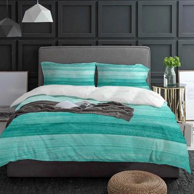 Turquoise Wooden Board Bedding Set 3pcs Boys Girls Duvet Cover Pillowcase Kids Adult Quilt Cover Double Bed Set Home Textile
