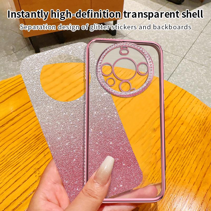 Applicable Tecno Spark Go 2024 Glitter Rhinestone Protective Case for Smart9 Hot40i Phone