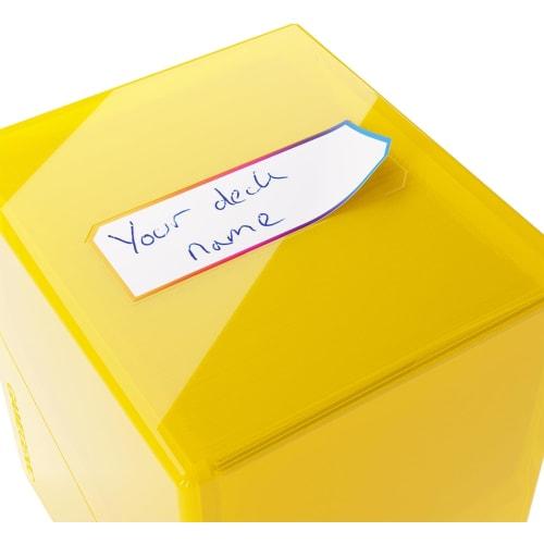 GameGenic Deck Box: Bastion XL Yellow (100ct) ? Durable and Sturdy TCG, OCG Card Storage ? Compatible with Pokemon Yugioh Commander and MTG Magic: The