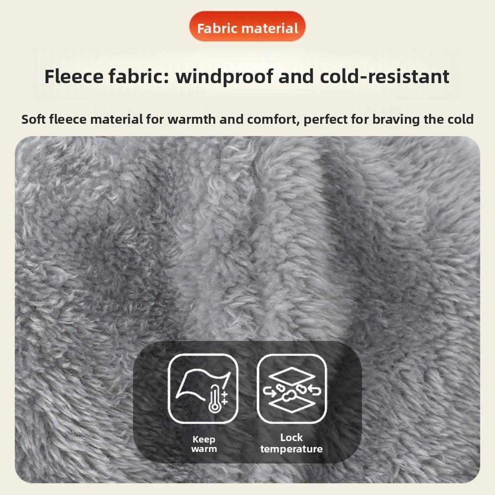 Fleece Warm Hat Mask Cold-proof Ski Windproof Cap Winter Warm Hat Balaclava Cycling Cap  Women Men