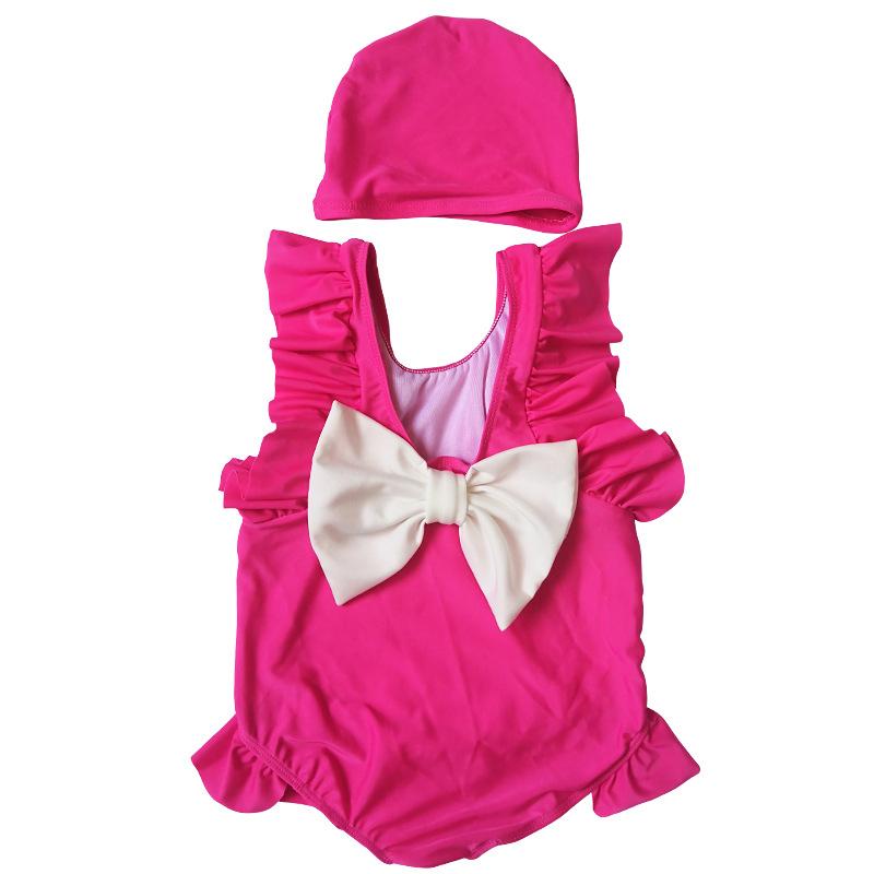 Dětské plavky Backless Bow Swimsuit Baby Swimsuit