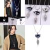 Stylish Womens Fox Charm Sweater Chain Necklace With Sparkling Crystal Accents And Alloy Material