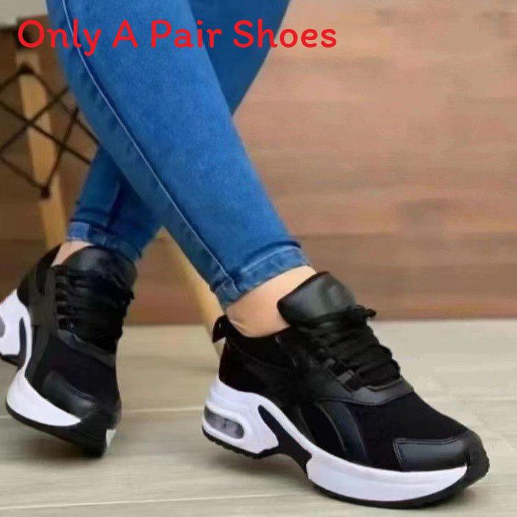 Running Shoes For Women Mesh Breathable Athletic Sneakers With Thick Sole For Casual Wear
