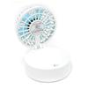 abbi Fan Mirror Portable Fan with Mirror White Compact Portable Fan Abbi Fan Mirror Foldable USB Rechargeable Neck Strap Included Mirror 3 Adjustable