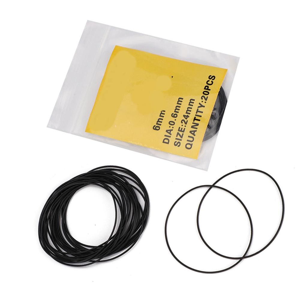 16mm-34mm Watch O Ring Rubber Gasket Watch Back Sealing Rubber Spare Parts (0.5mm 0.6mm)