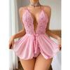 Sexy Lingerie Crotchless Lace Bra And Underwear Set Women Lace Costumes Open Bra Underwear Sexy Dress Women Bodysuit