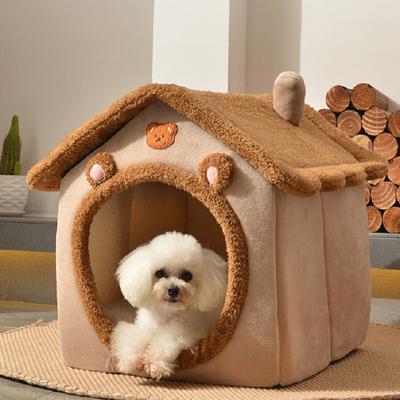 Doghouse, Cathouse, House Type Universal for All Seasons  Warm In Winter  Small Dog  Removable and Washable Dog Mattress  Pet Supplies