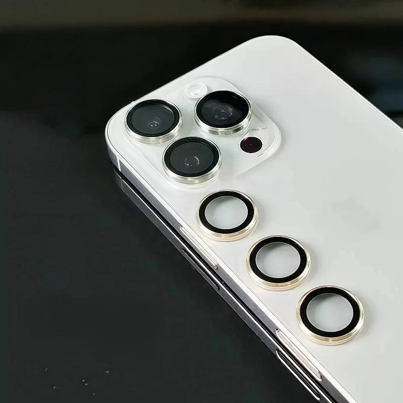 Kamera-Ring für iPhone 17 Air 17 Pro Max 15 16 Pro Max Rücklinsen-Displayschutz Objektivdeckel Glas auf iPhone17 17pro Max