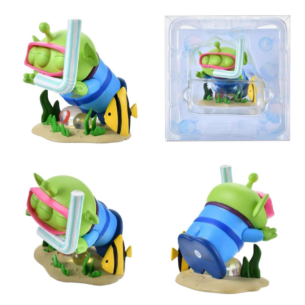 New Anime Toy Story Dive Navy Swimming Circle Alien Action Figure Collection Desktop Model Decoration Birthday Present