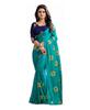 TreegoArt Mode TreegoArt Mode Damen Indischer Seidensaree mit ungenähtem Blusenteil - Packung mit 1