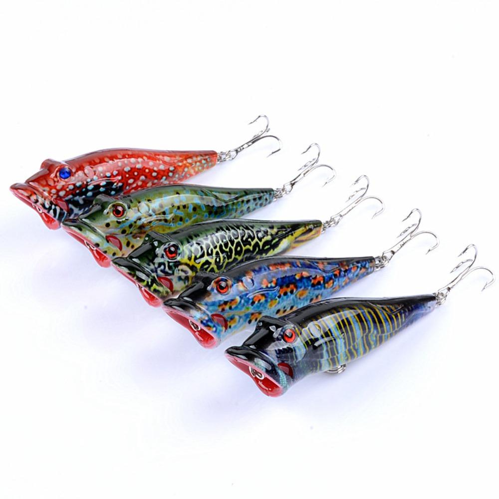 

5PCS Striped Design Hard Bait Wobbler 8cm 12.4g Artificial Hard Bait For Fish/Pike 5PCS