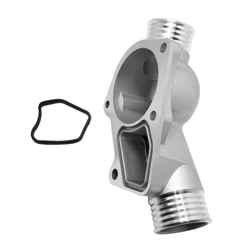 Thermostat Housing Cover for BMW 525i 325i M3 Z3 E34 E36 with Gasket Brand New Aluminum 11531722531 11531740437 Polished