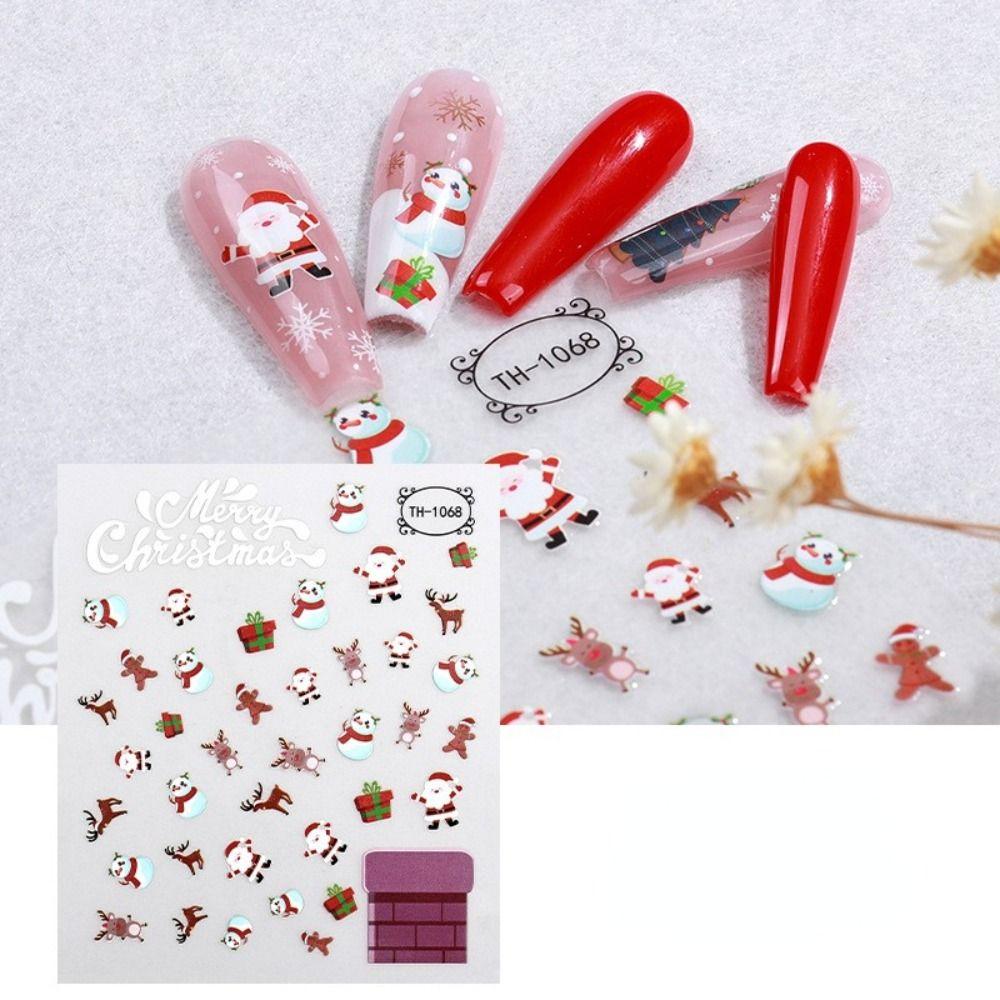 Adhesive Nail Salon Manicuring Nail Decals Christmas Nail Sticker Nail Art Sticker Nail Decoration