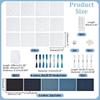 45pcs Reusable Sashiko Embroidery Template Handmade Sashiko Thread Kit Patchwork Stencil  Beginners