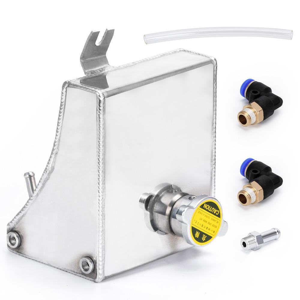 VR - 240SX S13 SR20DET KA24DE KA24E KA24 Aluminum Coolant Overflow Tank Reservoir Kit For Nissan (Fits: 240SX) VR-TK47 серебряный