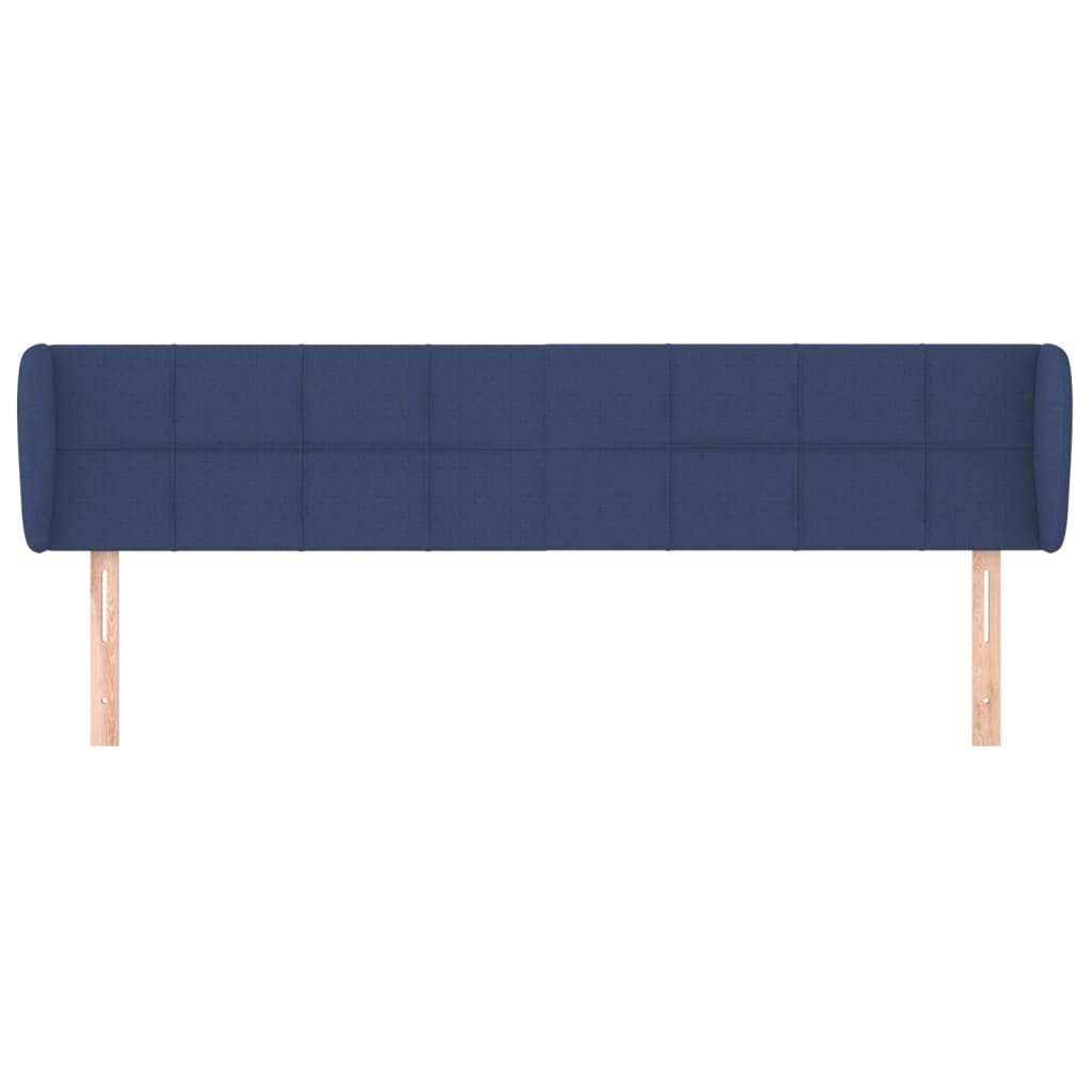 Vidaxl Wingback Headboard, Blue, 183X23X78/88 Cm, Fabric
