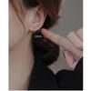 Pendientes de Aro Plateados de 8 mm 10 mm 12 mm para Mujer Moda Tendencia Regalo