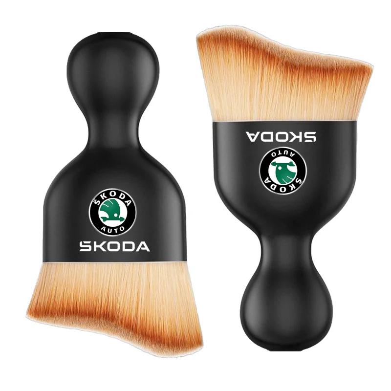 Car Interior Cleaning Soft Brush Dashboard Air Outlet Home for Skoda Yeti VRIS Octavia a5 Karoq Kamiq Fabia Kodiaq Rapid Superb