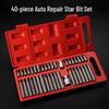 40-Piece Inner Hexagon & Twelve-Point Star Bit Socket Set for Air Impact Tools