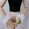 Women Victorians Chokers Neck Ruff False Collar Wrist Cuffs Renaissances Costume