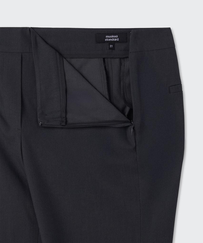 MUSINSA STANDARD WOMAN Women'S Wrap Skirt Layered Slacks [Gray]