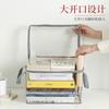 Foldable Book Box Student Dormitory Classroom Book Storage Box Transparent Waterproof Household Book Sorting Storage Box