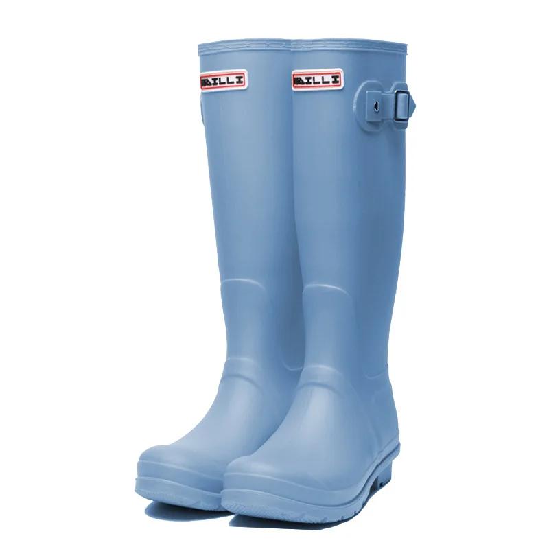 Women Rain Shoes Adult Tall Rain Boots Spring Autumn Anti Slip Waterproof Overcover Wear Resistant