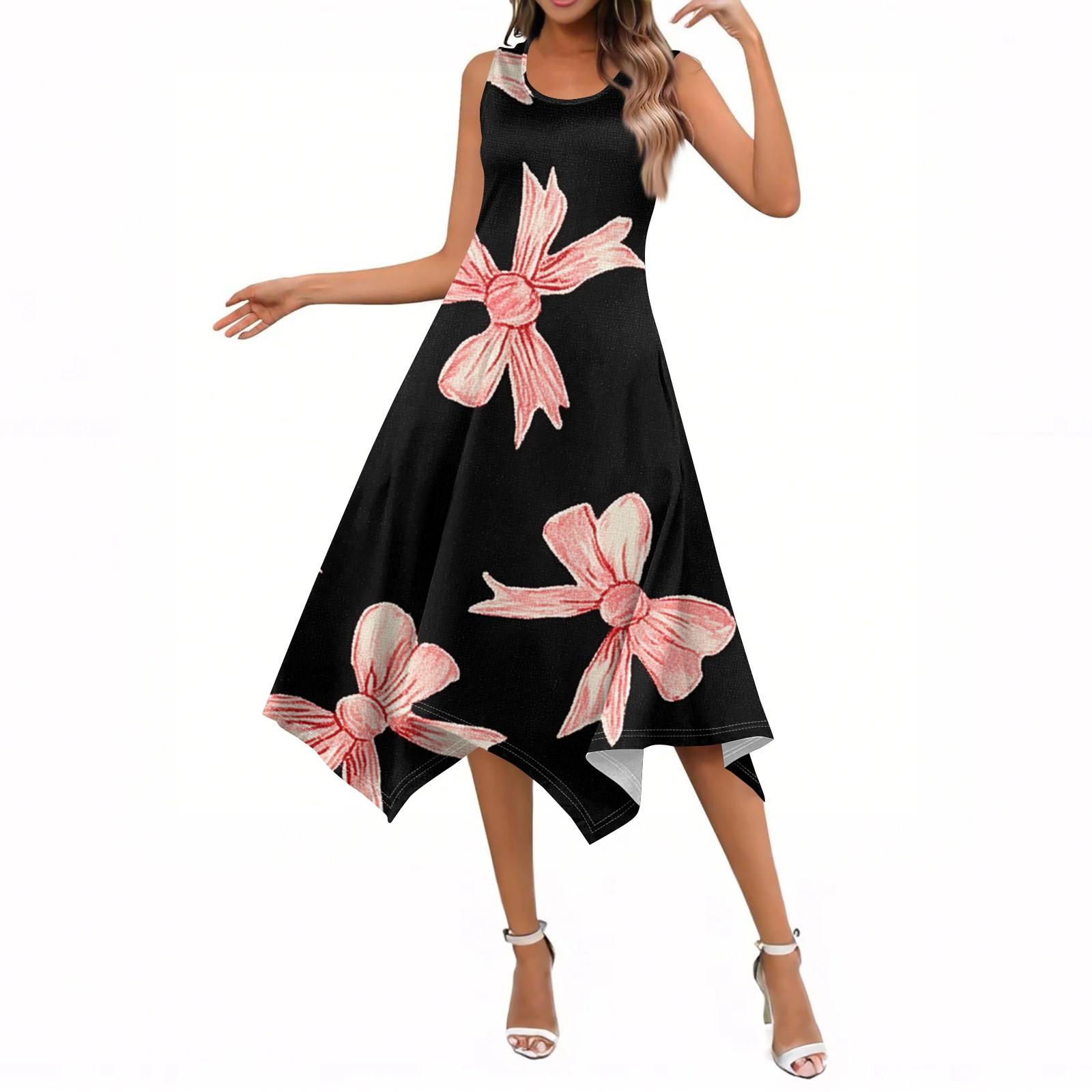 

Жіночі літні повсякденні сукні з плісированою круглою горловиною та кишенями з короткими рукавами S помаранчевий