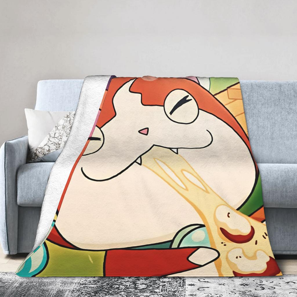 Yokai Watchs Flannel Blanket Spring Super Soft Bedding Throws For Boy Girl Outdoor Funny Bedspread Sofa Bed Cover