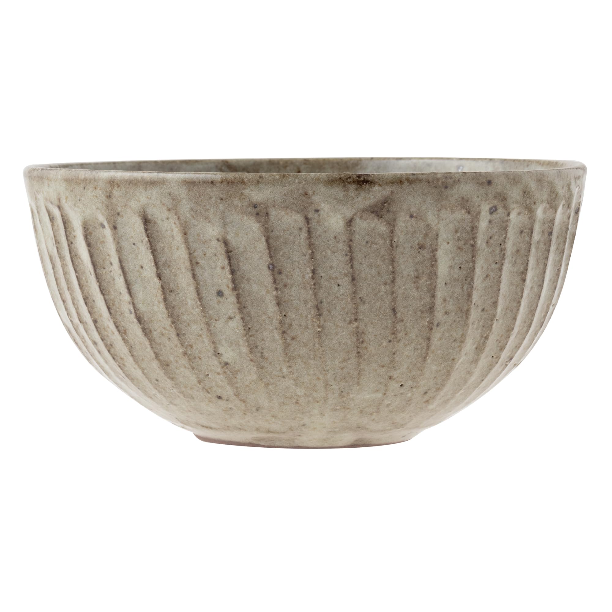 

Marui Seito Shigaraki Ware Hechimon Bowl, Approximately 900ml Capacity, Ash Glaze Carving, Brown, MR-3-4599