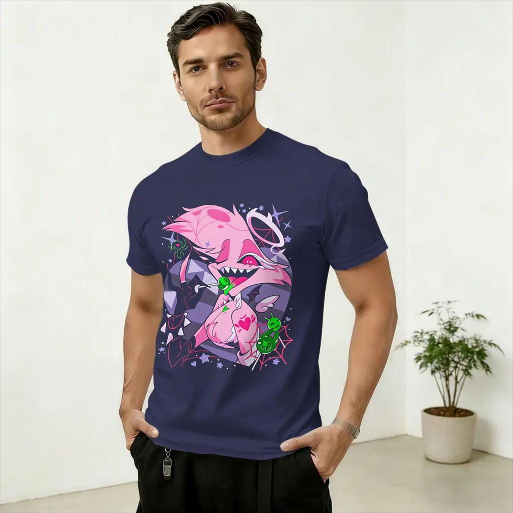 Unisex's T-Shirt Hazbins Hoteling Vox Solo Metal Awesome 100% Cotton Tees Short Sleeve T Shirt Crewneck Clothing Gift Idea
