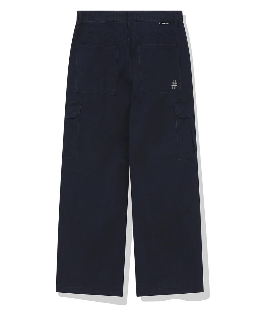 BEENTRILL Essential Twill Cotton Cargo Pants (Light Indigo)