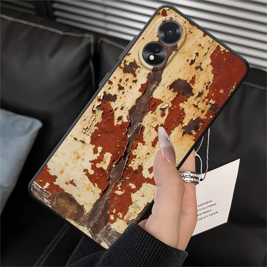 

Phone Cover Case for Oppo A11 A37 A16 A33 A71 A18 A31 A72 A52 A17 A32 A73 A9 A38 A53 A12 A36 A54 A15 A32 Rust Art OPPO A7