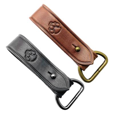 Belt Fixing Wide Belt Buckle Belt Hook Holder Retainers Leather Duty Belt Keeper with Single Snap for Outdoor Sports