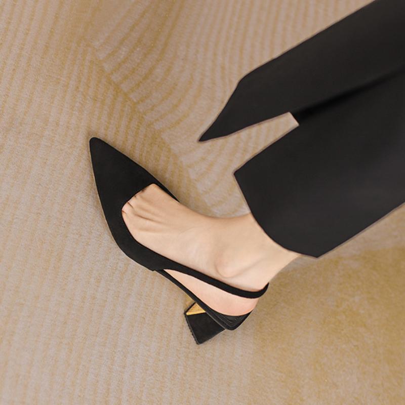 Women High Heels Hot Sale Black High Heels Shoes Sandals Summer 2023 New Party Sexy Thick Mules Shoes Slippers Ladies Wedding